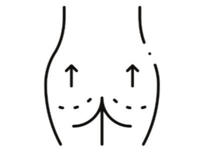 Step 1 of Brazilian Butt Lift